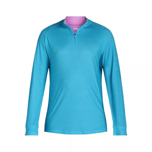 Birdie Bound Men's SIZE 3XL Quarter Zip Active Top with Long Sleeves Bachelor - Picture 1 of 8